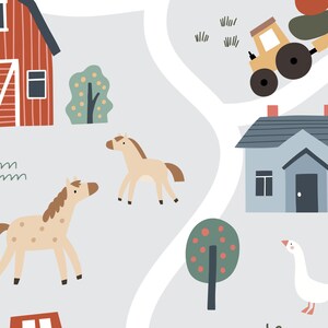 Farm Nursery Print, Farm Animal Printable Wall Art, Kids Room Farm ...