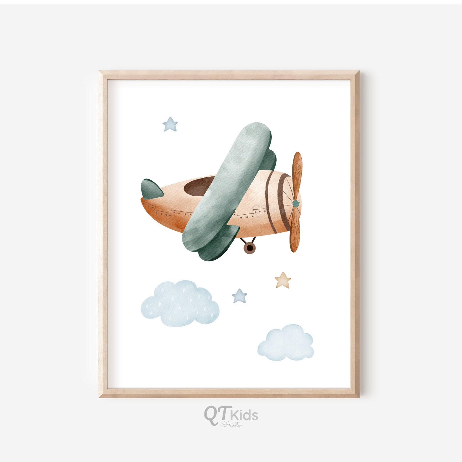 Airplane Nursery Prints, Boy Room Wall Art, Air Transport Prints Set of ...