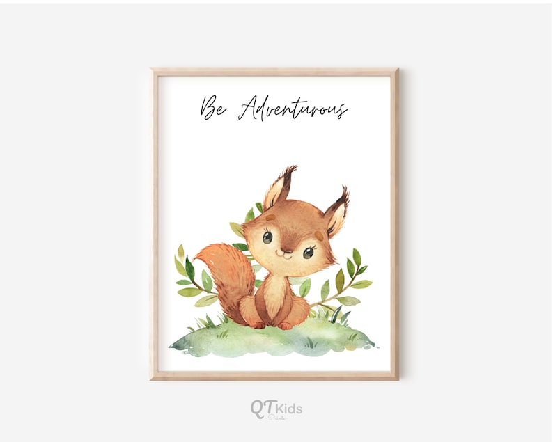 Woodland Animal Prints Woodland Nursery Decor Nursery Art Etsy