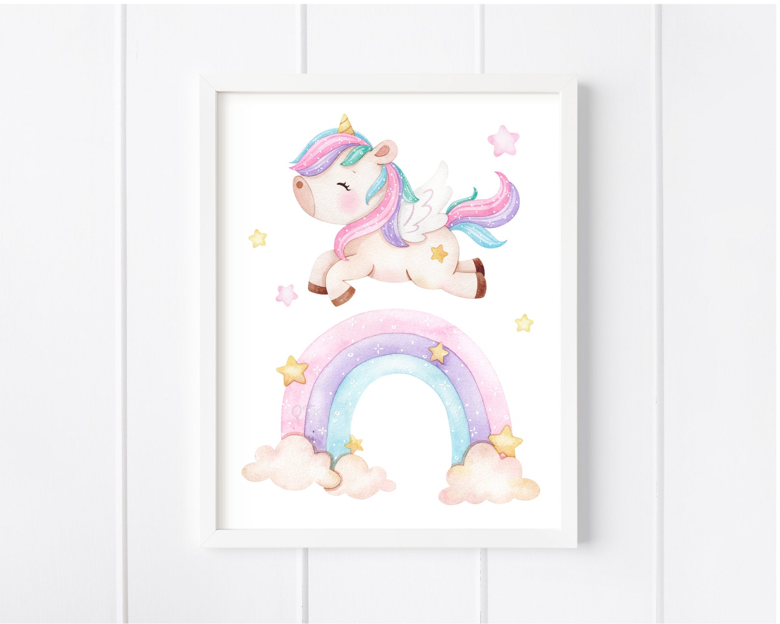 Unicorn Prints Girl Room Printable Wall Art Playroom Unicorn - Etsy