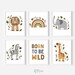 Safari Animal Nursery Prints, Jungle Animal Kids Room Wall Decor ...