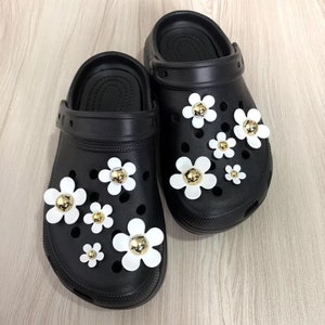 Black & White 16pcs Shoe / Crocs Accessories/ Charms for Crocs / Crocs  Decoration Gift for Girl / Mothers Day Gift 