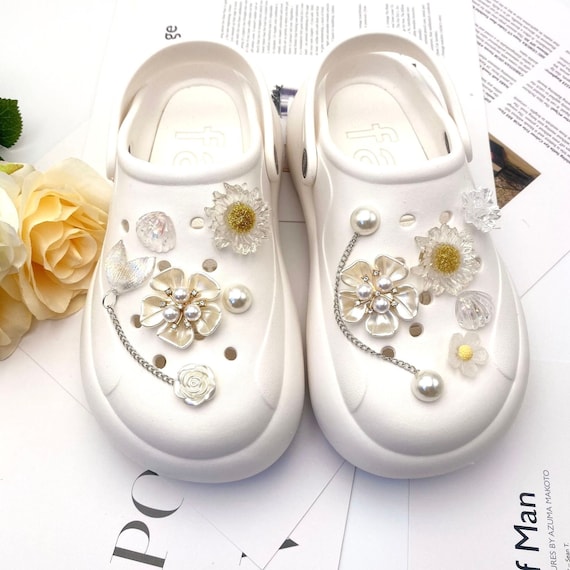 Buy Charms for Crocs Set Pearl Flower Croc Charm Shoe Charms