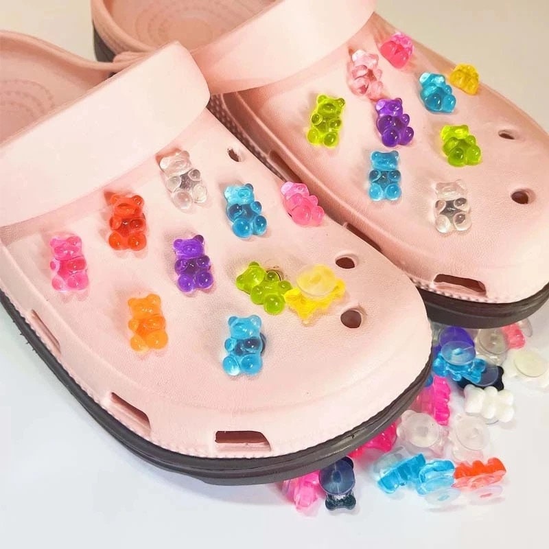 Gummy Bear Croc Charm Shoe Charms for Kids Stocking Stuffer Croc Charms  Gift for Kids Pink Shoe Charms Gummy Bear Shoe Charm 