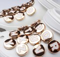 Gold Letter Shoe Charms product logo