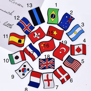 Countries Flags World Shoe Charm , Country Croc Charms, Flags of the ...