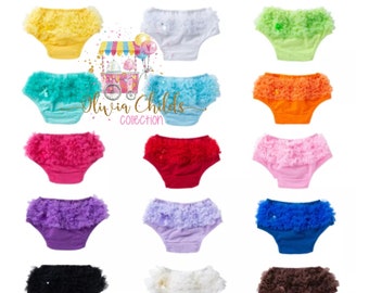 Infant Toddler Girls Ruffle Bloomers Panties- Photography Birthday