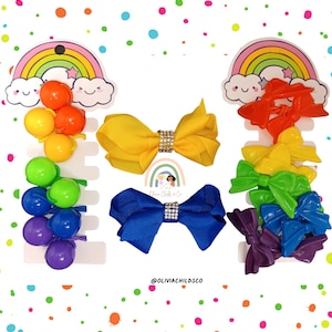 12 pc Girls Hair Accessories Ties, Bobbles, Knockers Balls and Bows