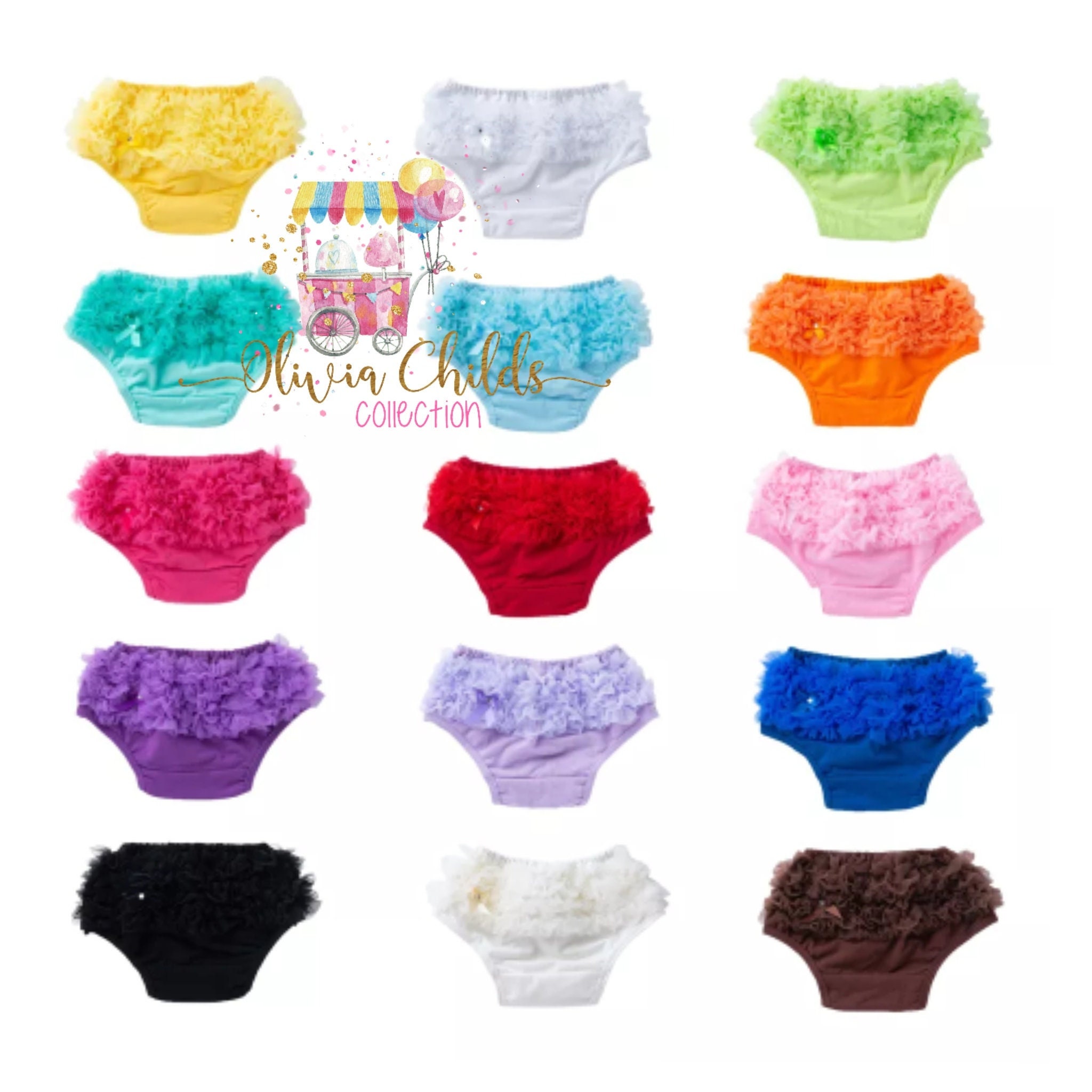 Infant Toddler Girls Ruffle Bloomers Panties- Photography Birthday - Etsy