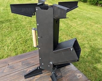 Rocket Stove V3 - No Welding Required (DXFs, 3D File, User Guide and Engineering Drawings)