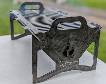 Barbecue pliable et foyer (DXF numériques, fichier 3D et dessins techniques)