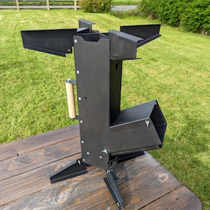 Rocket Stove V3 - No Welding Required (DXFs, 3D File, User Guide and Engineering Drawings)