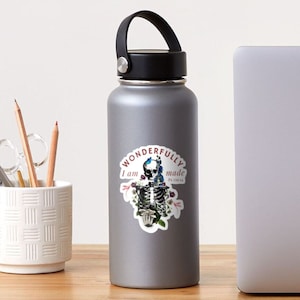 Je suis merveilleusement fait Ps 139: 14 Cool Christian design, Dieu créateur Autocollants sans bulles, Acheter 5 autocollants dans mon magasin obtenir la livraison gratuite