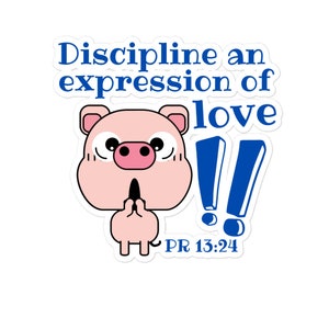 Disziplin ein Ausdruck der Liebe Pr 13:24, Bibellehren, Christiane Design, Bubble-freie Sticker, kaufen 5 erhalten kostenlosen Versand
