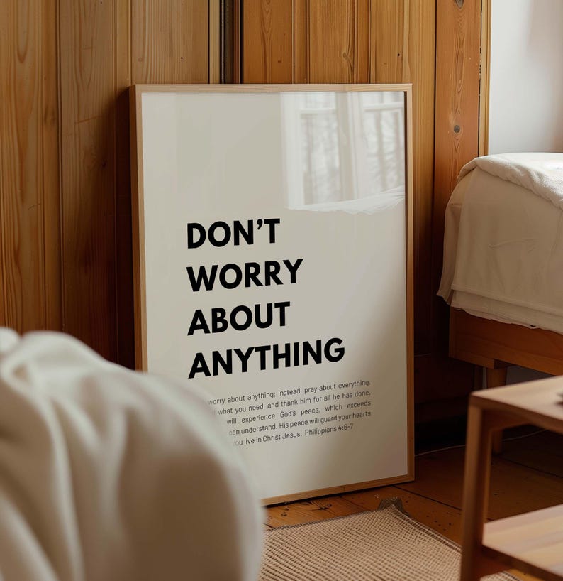 Philippians 4:6-7 NLT Don't Worry About Anything; Pray About Everything ...