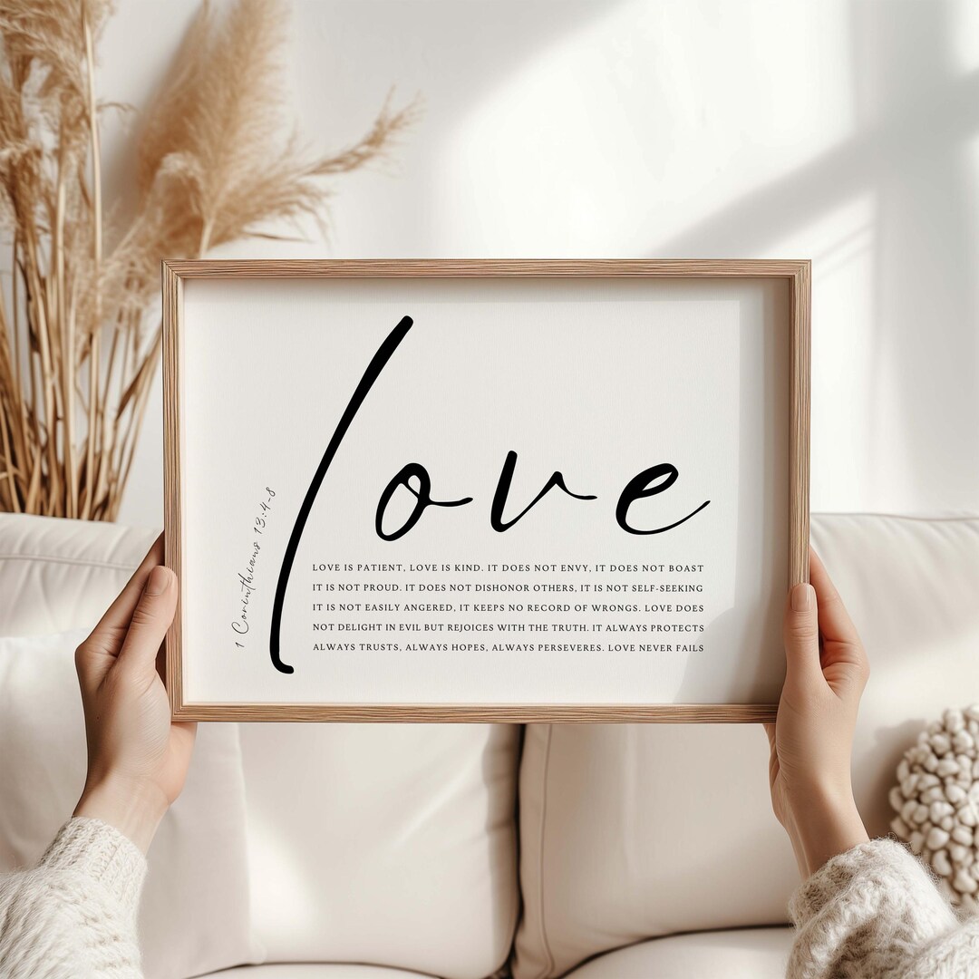 1 Corinthians 13:4-8 Love Never Fails, Love is Patient Love is Kind ...