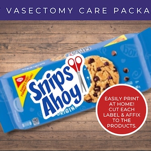 DIY Vasektomie Essen & Trinken Geschenkkorb, druckbare digitale Vasektomie Pflegepaket, Vasektomie Party, Vasektomie Geschenk, Vasektomie Karte