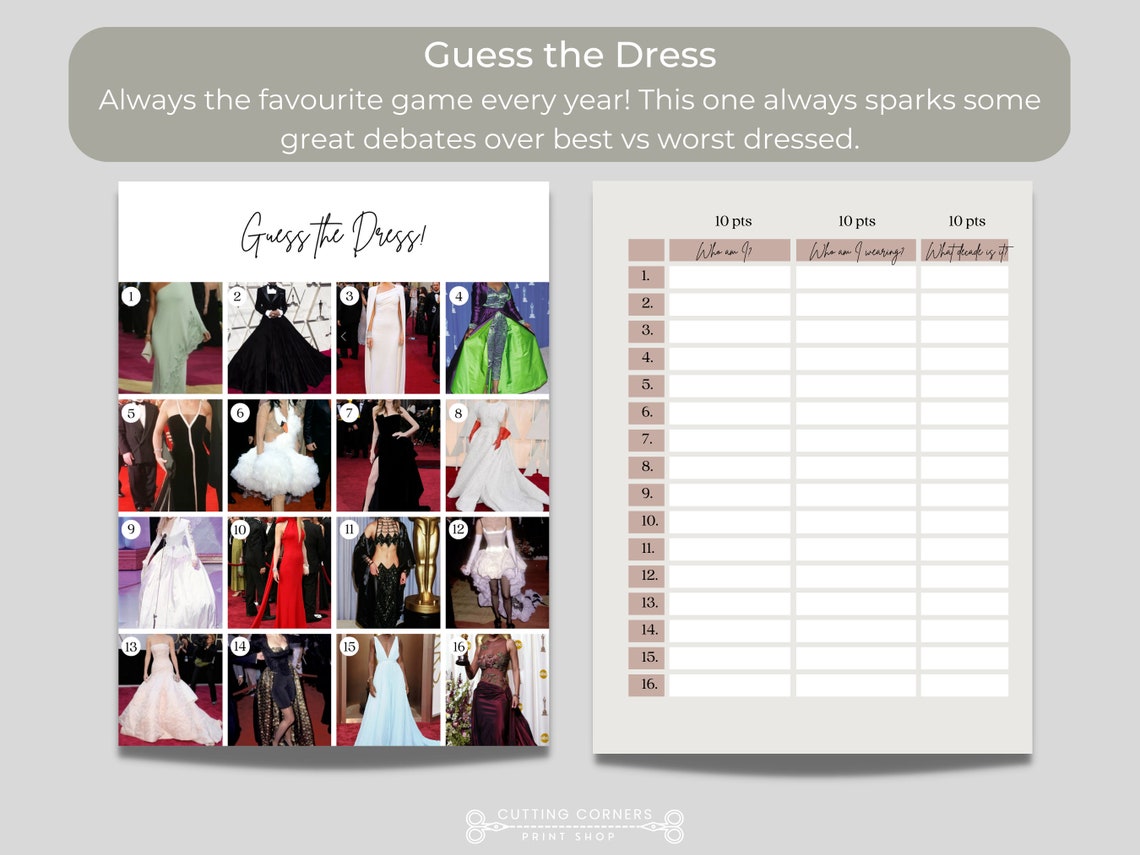 Oscars Printable Ballot 2023 Oscar Party Games 95th Academy Etsy Canada