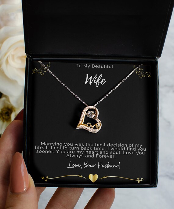 Necklace For Wife Birthday Gift For Wife Anniversary Gift For Wife  Christmas Gift For Wife Valentines