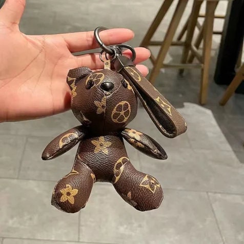 Luxury Bear Keychain Leather Bear Keychain for Designer 