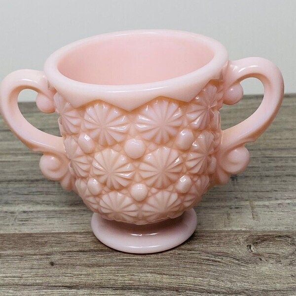 Pink Milk Glass Etsy