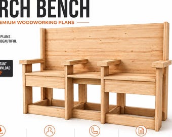 DIY Porch Bench Plans | Beginner Friendly Woodworking (PDF Download)