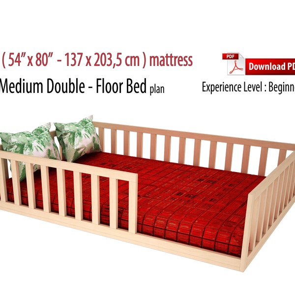 Toddler Floor Bed Etsy