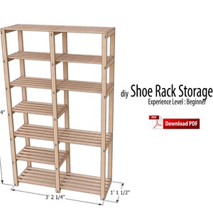Diy Wood Shoe and Boots Rack Shelf Storage Organizer Woodworking ...