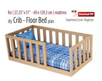 DIY Montessori Toddler Floor Bed Plan (PDF)