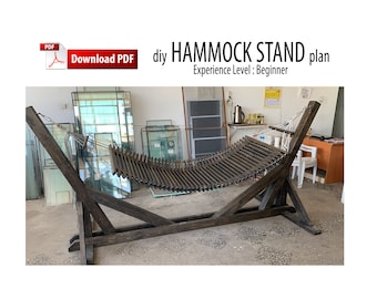 Diy Hammock Stand Plans for Garden, Build plans (Imperial - US Standard Lumber Sizes)