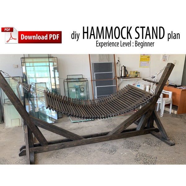 Diy Hammock Stand Plans for Garden, Build plans (Imperial - US Standard Lumber Sizes)