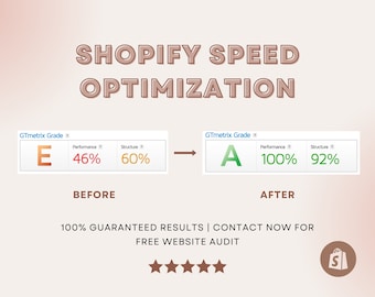 Serviço Shopify de otimização de velocidade de site