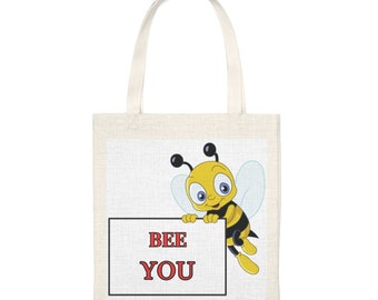 Bienen-Polyester-Einkaufstasche - Biene Sie - Süß und inspirierend Geschenkidee für Her-Bee Lovers-Geburtstagsgeschenke für Frauen, Freunde