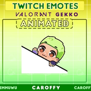 Cute ANIMATED Valorant Gekko Bongo Emote | Twitch, Discord