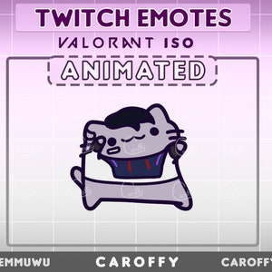 Lindo gesto ANIMADO Valorant Iso / Danza del gato / Twitch, Discord