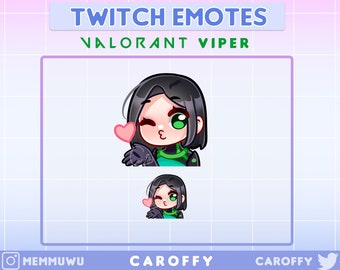 Cute Valorant Viper Emote | Blow Kiss | Twitch, Discord, Youtube