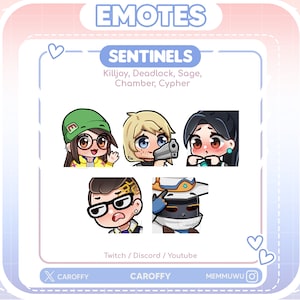 Valorant Emote bundle | SENTINELS | Twitch, Discord, Youtube