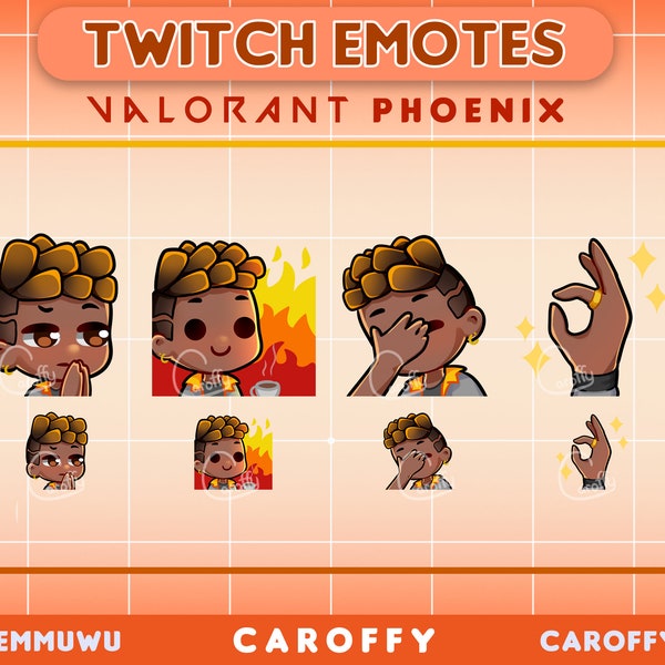 Valorant Emotes Twitch Emote Phoenix Etsy