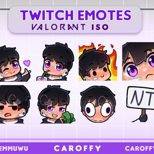 Lindo Valorant ISO Emotes BUNDLE / Twitch, Discord, Youtube
