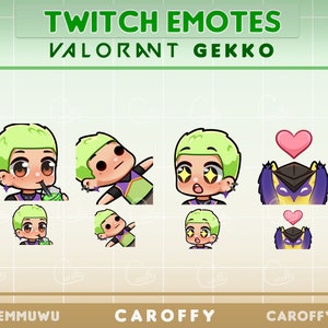 Bonitos gestos de Valorant Gekko / Twitch, Discord, Youtube