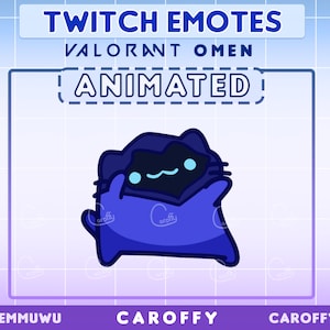 Cute ANIMATED Valorant Omen Emote | Cat Dance | Twitch, Discord