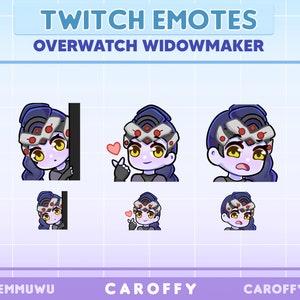 Cute Overwatch Widowmaker Emotes | Twitch, Discord, Youtube