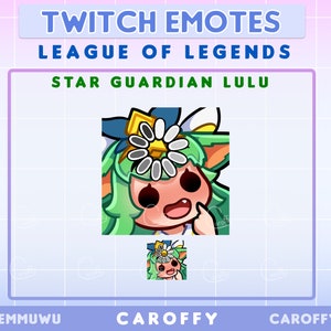 Cute Star Guardian Lulu Emote | League of Legends | Twitch, Discord, Youtube