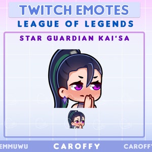 Cute KDA All Out Kai&#39;Sa Emote | League of Legends | Twitch, Discord, Youtube