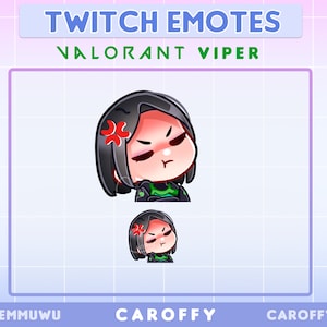 Cute Valorant Viper Emote | Mad | Twitch, Discord, Youtube