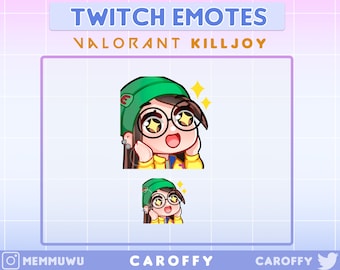 Cute Valorant Killjoy Emote | Wow | Twitch, Discord, Youtube