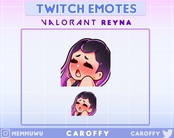 Cute Valorant Reyna Emote | Gasm | Twitch, Discord, Youtube