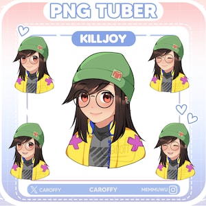 Cute Valorant Killjoy PNGtuber Model | Twitch, Discord