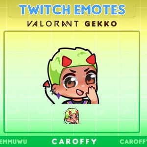 Cute Valorant Gekko Emote | Devil | Twitch, Discord, Youtube