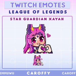 Star Guardian Xayah Rakan Heart Emotes for -  Hong Kong